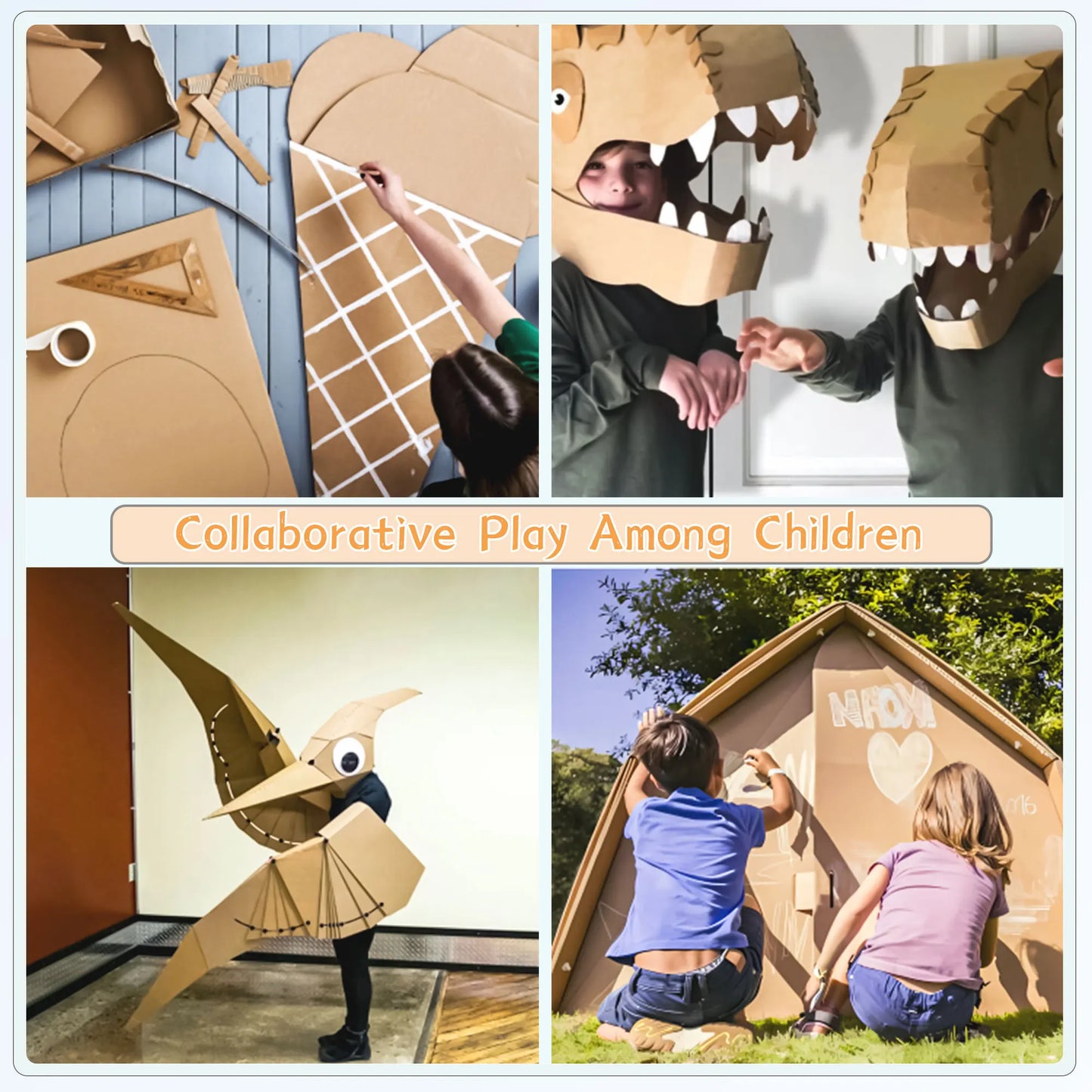 BeaverBot Safe Cardboard Construction Kit For Kids DIY Cutter Cutting Activity Toy