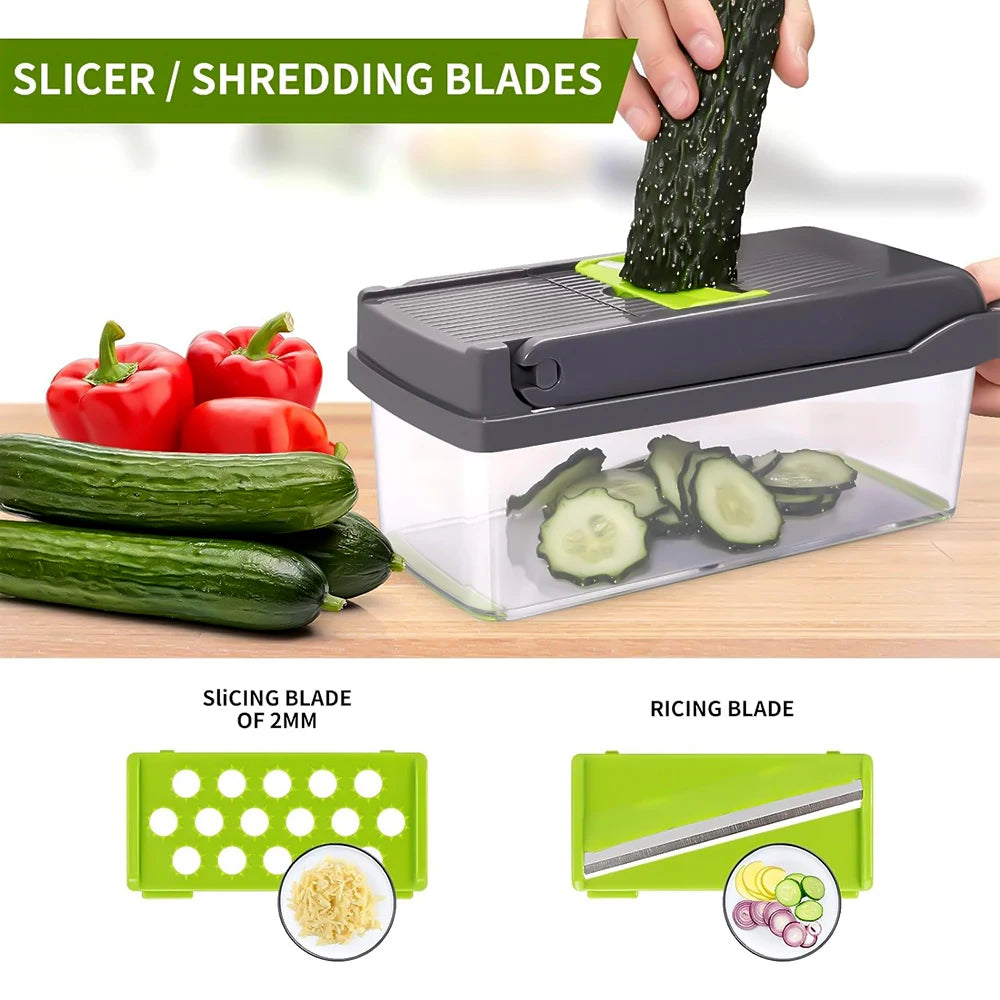 14 in 1 Multifunctional Vegetable Manual Chopper