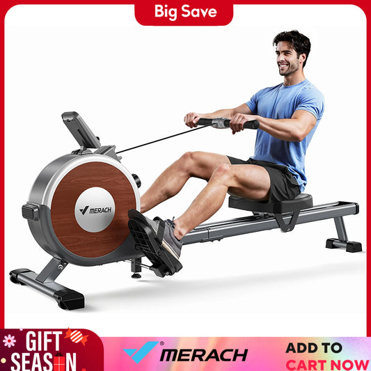 Merach Magnetic Rowing Machine for Home 16 Levels Resistance