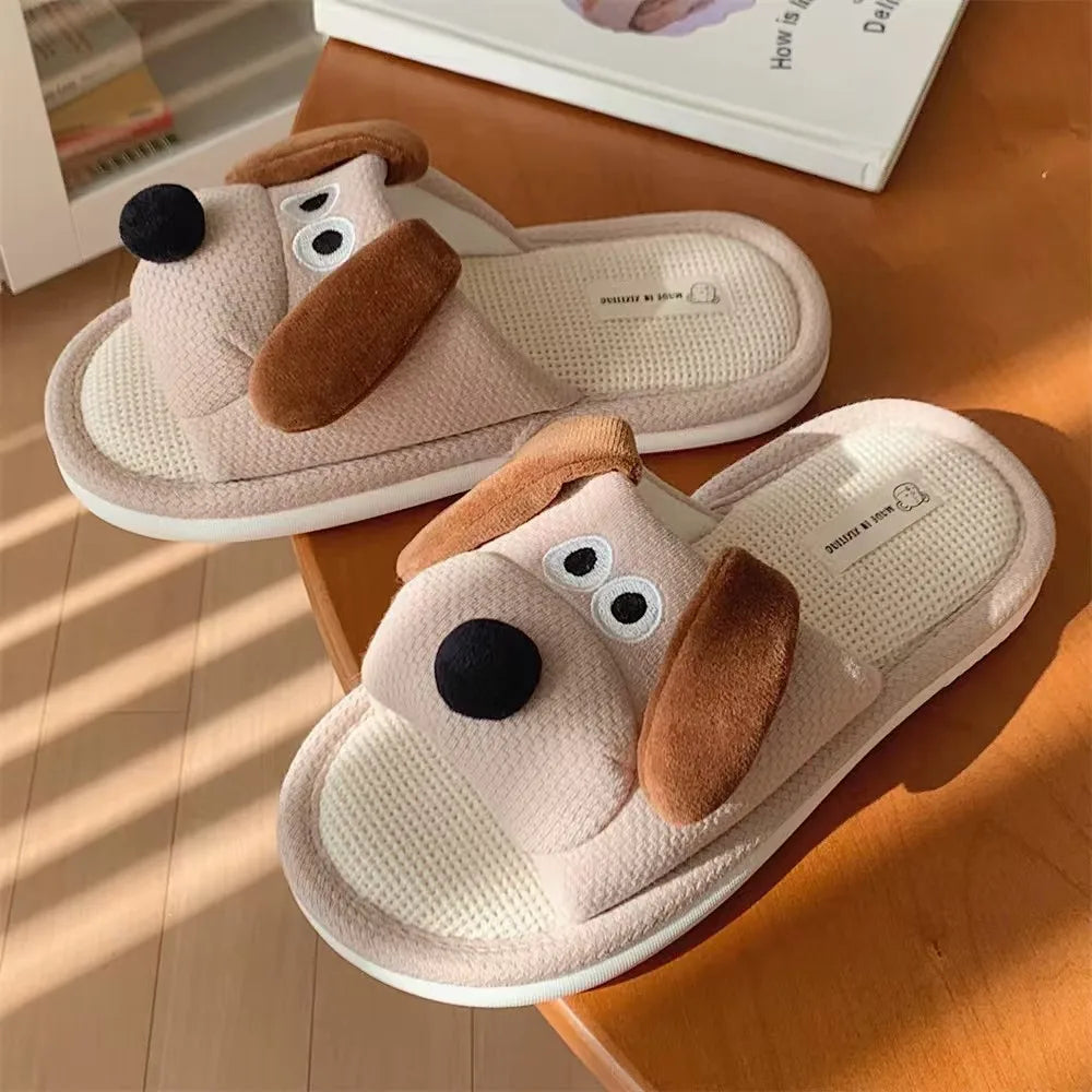CN Fujian Cute Cartoon Animal Slippers For Women Indoor