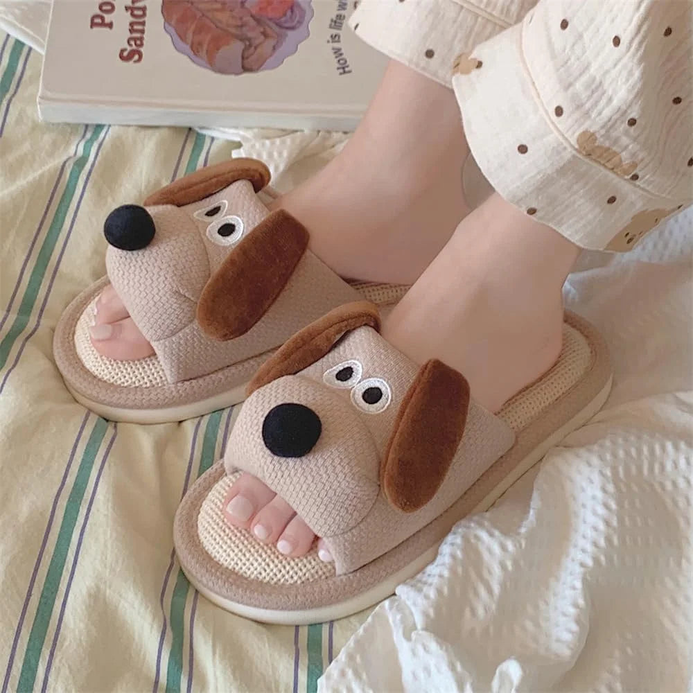 CN Fujian Cute Cartoon Animal Slippers For Women Indoor