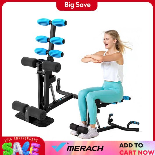 MERACH Deep Squat Machine Adjustable Glutes Trainer for Legs Core