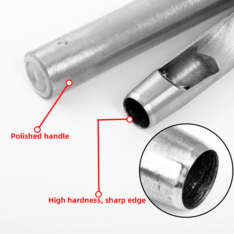 Hollow Punch Set for Leather Craft and Fabric Projects