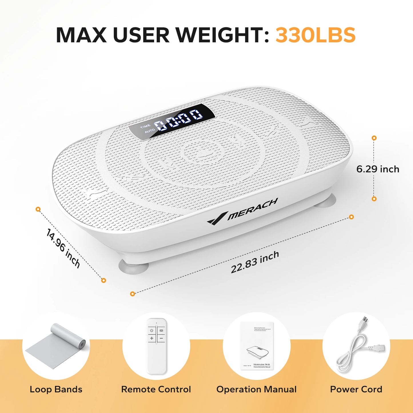 MERACH Vibration Plate Exercise Machine for Whole Body Fitness