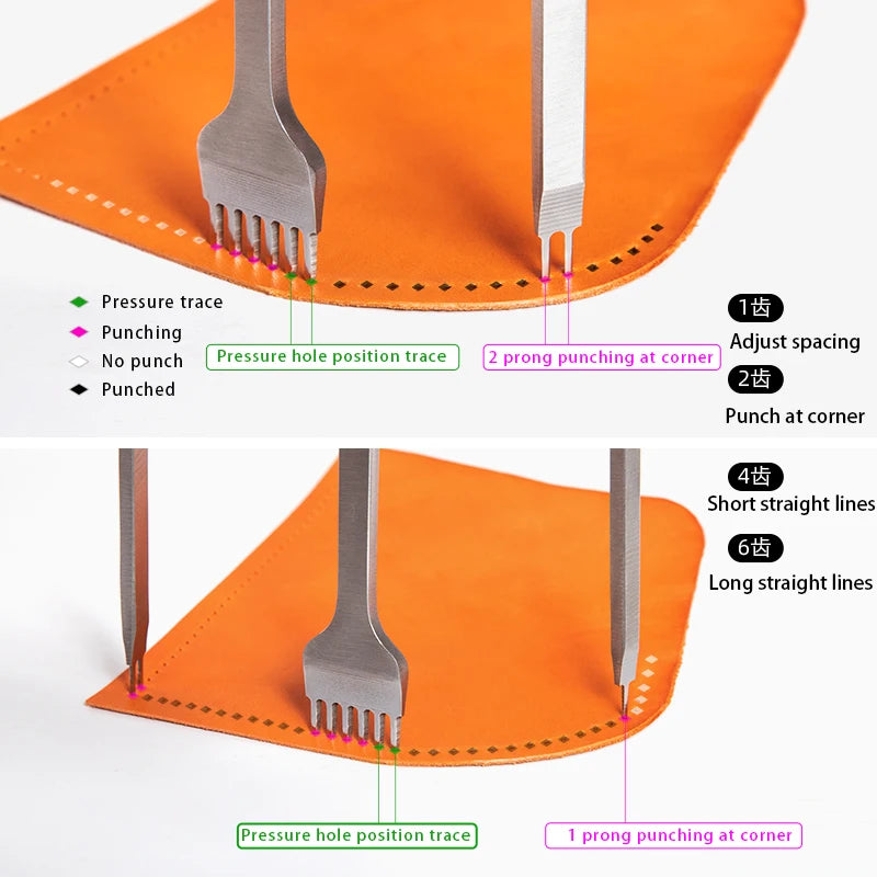 WUTA Basic Leather Chisel Tool for Crafting and Stitching