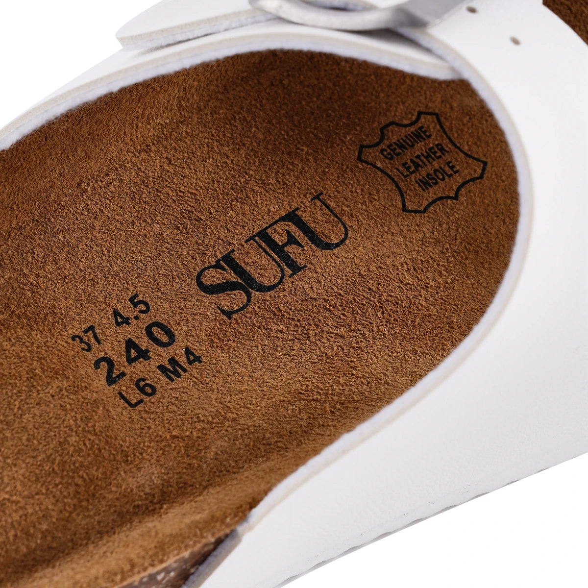 Fashionable Women's Cork Slippers with Double Buckle Design