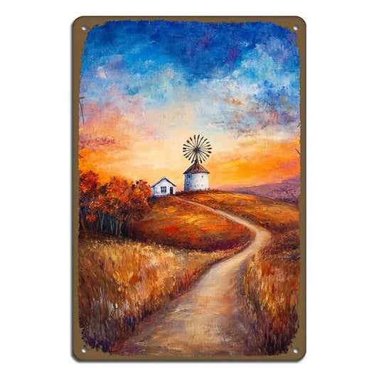 Hign Concerned Chemical Vintage Windmill Metal Wall Art