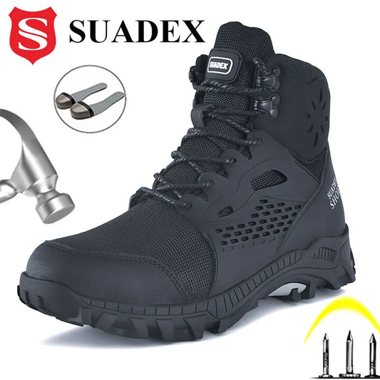 SUADEX S1 Safety Boots AntiSmashing Steel Toe Work Shoes