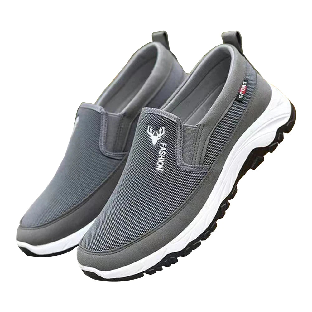 WILD MANC Men Penny Boat Shoes Breathable Walking Slip On