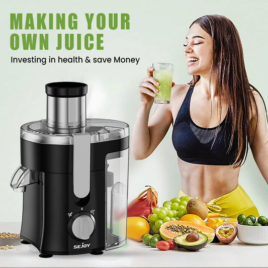 SEJOY Centrifugal Juicer Compact Automatic Pulp Ejection