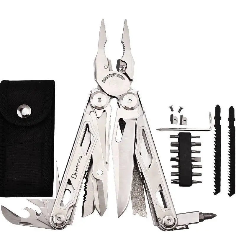 Daicamping DL30 Multitools Hand Multi Tool Clamp Folding Knives Scissors Cutters EDC Survival Gear Manual Pliers