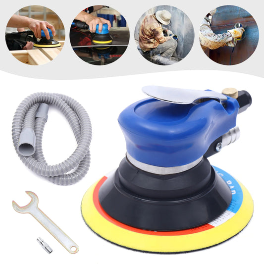 6 Inch Pneumatic Orbital Sander Non Slip Air Random Orbital Sander for Woodworking Rust Removal Sanding Fine Polishing