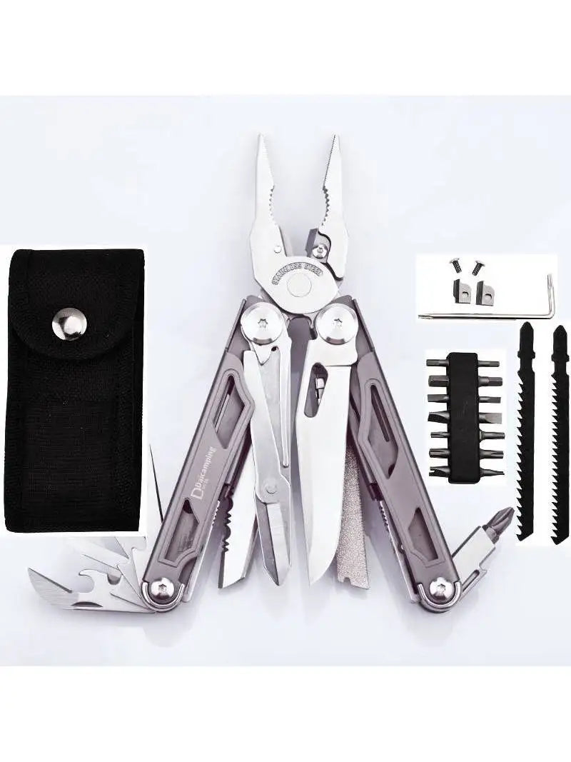 Daicamping DL30 Multitools Hand Multi Tool Clamp Folding Knives Scissors Cutters EDC Survival Gear Manual Pliers