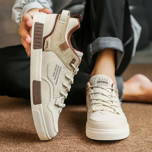 Male Comfortable Non Slip Flat Sneakers Korean Style Leisure Elegant Footwear Work Casual Shoes