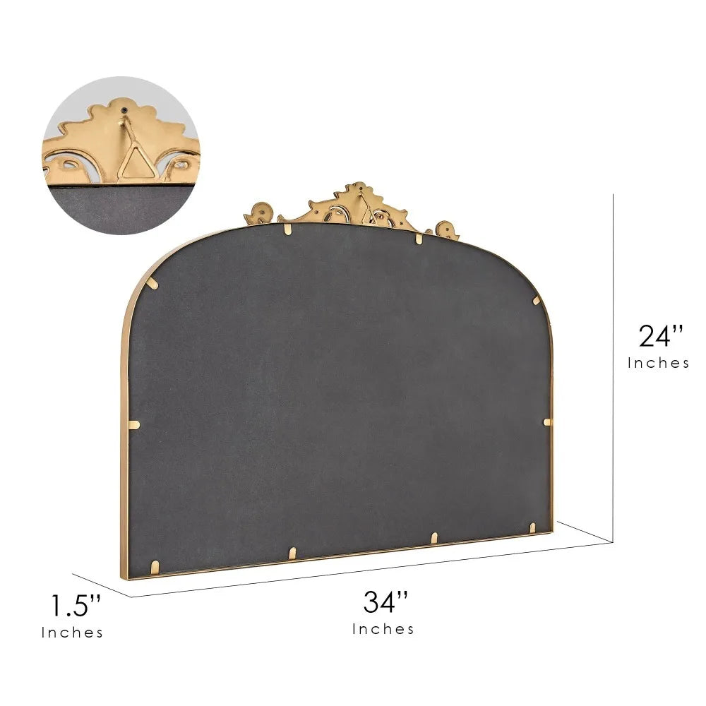 24" x 34" Traditional Arched Decorative Mirror