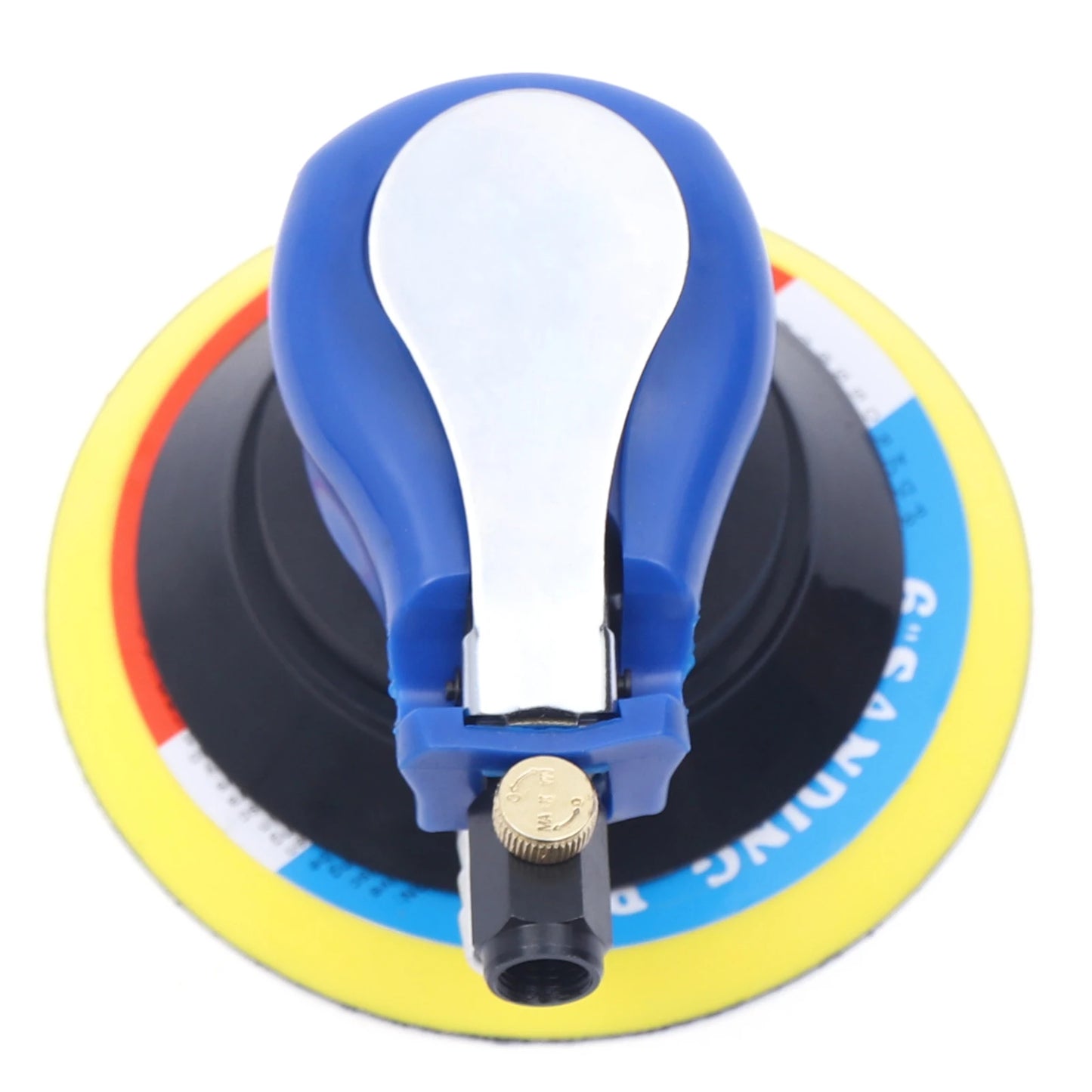 6 Inch Pneumatic Orbital Sander Non Slip Air Random Orbital Sander for Woodworking Rust Removal Sanding Fine Polishing