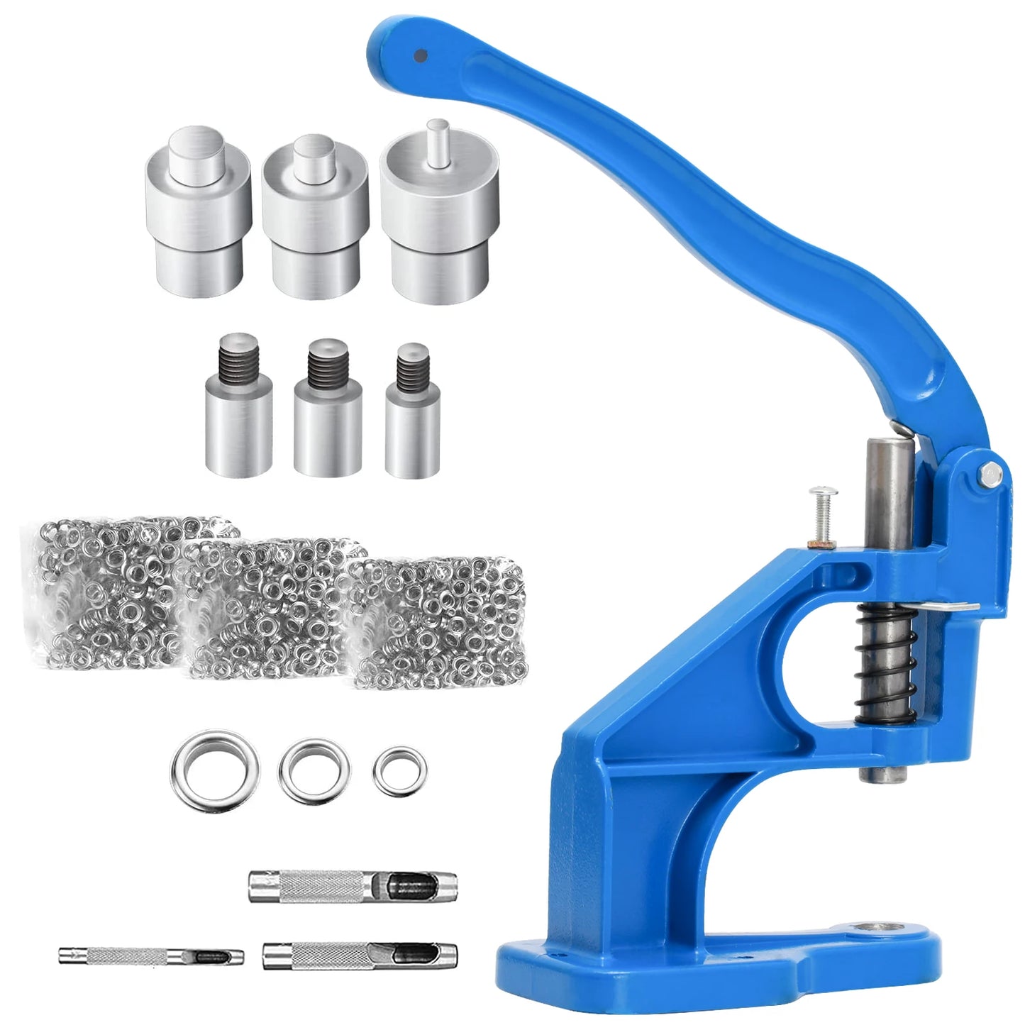 Hign-Concerned Manual Grommet Machine Eyelet Press 3 Dies