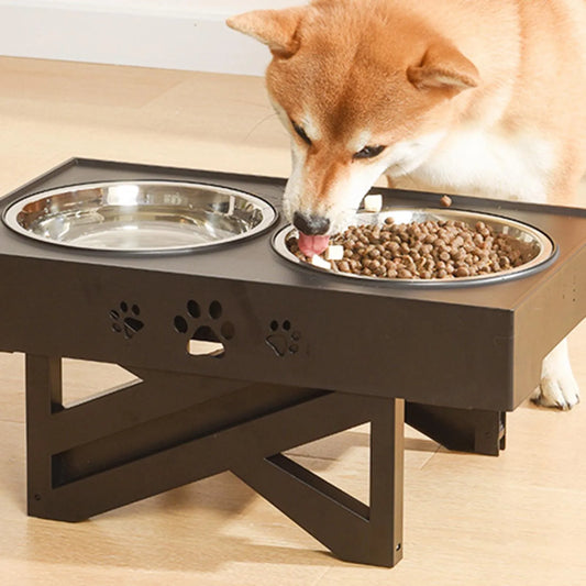 Hign Concerned Stainless Steel Dog Feeder Stand Adjustable