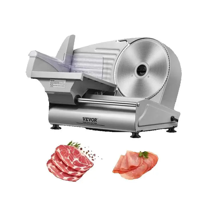 SucceBuy Electric Meat Slicer Deli Food Slicer with Stainless Steel Blade Adjustable Thickness for Home Use