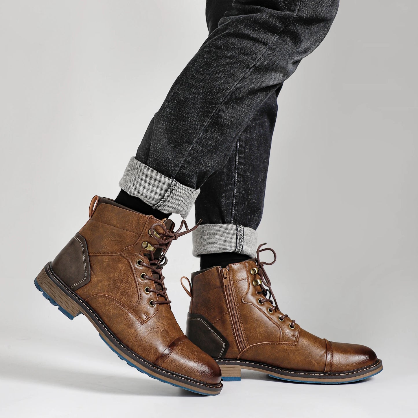 Classical Men Boots 2025 Fashion Comfortable Spring Leather