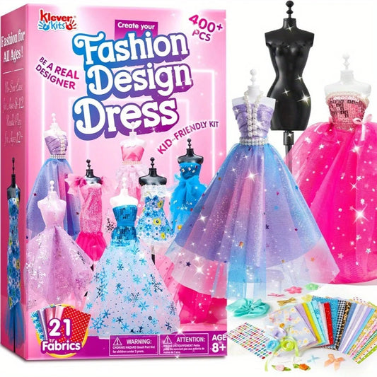 Joyfy 400 Fashion Crafts Kit With 3 Mannequins For Girls