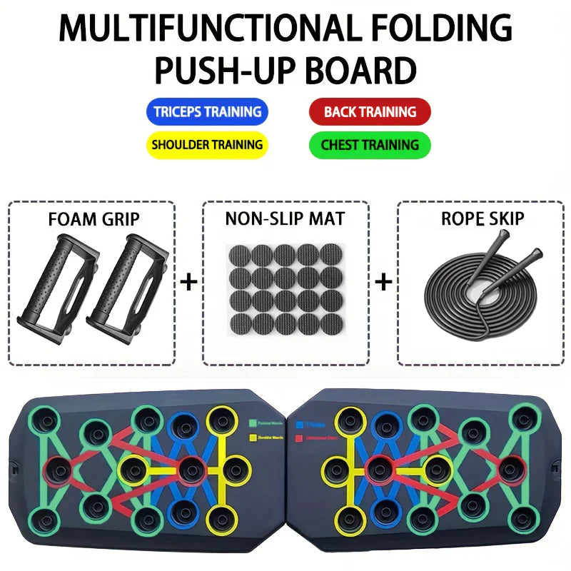 Portable Multifunctional Push-up Board Set for Strength Training