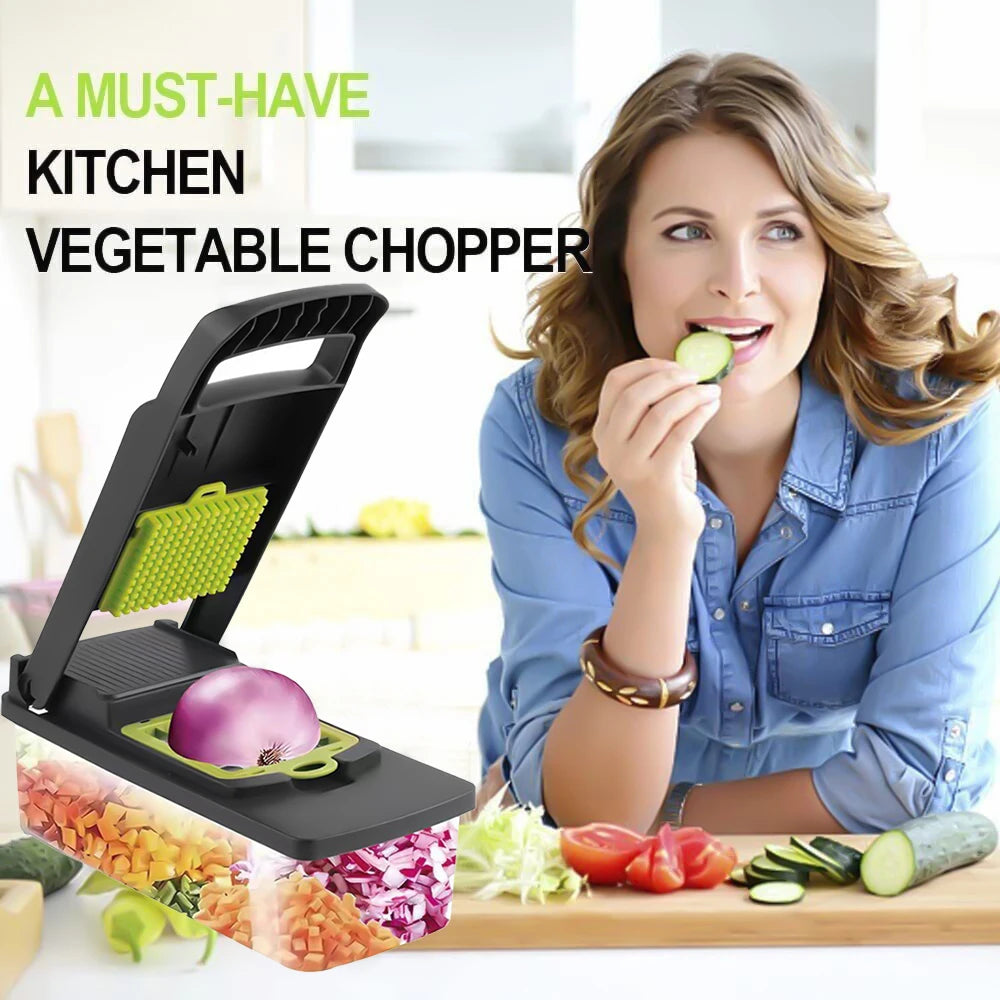 14 in 1 Multifunctional Vegetable  Manual Chopper