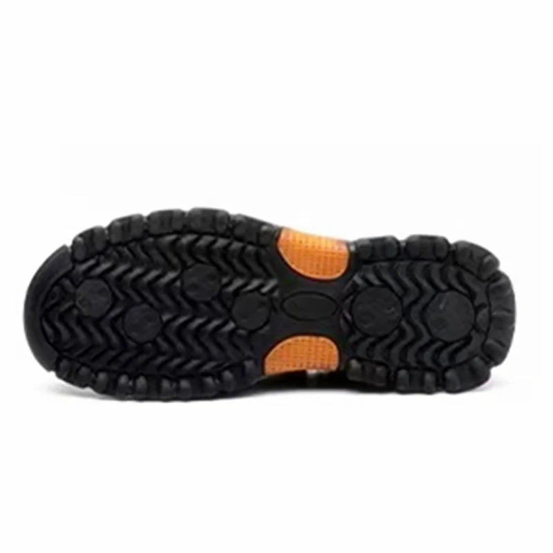 Men Work Shoes Breathable Sneakers with Composite Toe and Anti-Puncture Safety Boots