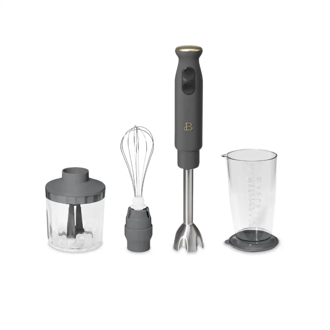 Beautiful 2-Speed Immersion Blender with Chopper and Measuring Cup by Drew Barrymore