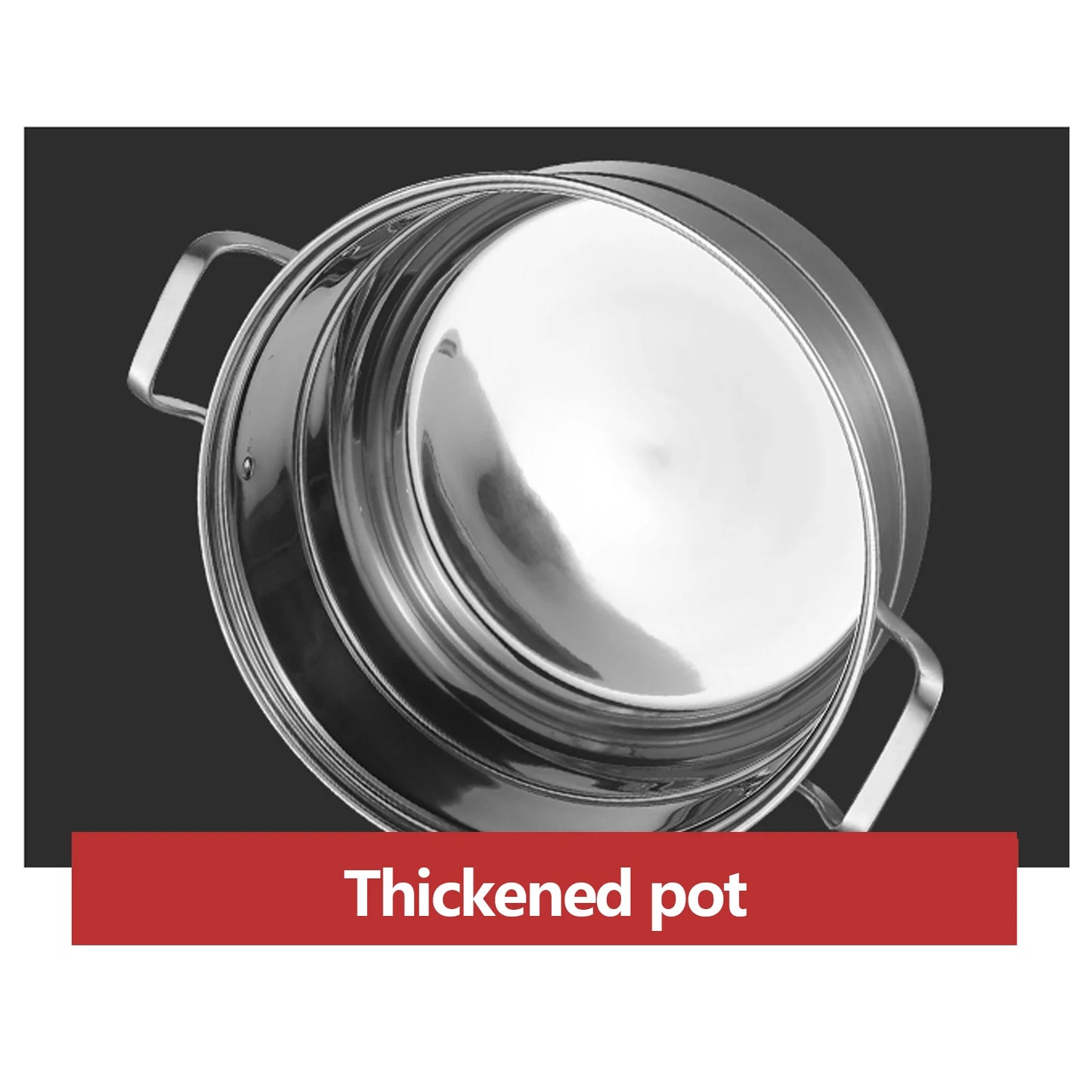 304 Stainless Steel Steamer Stackable Steam Cooker 32cm Diameter 5 Levels