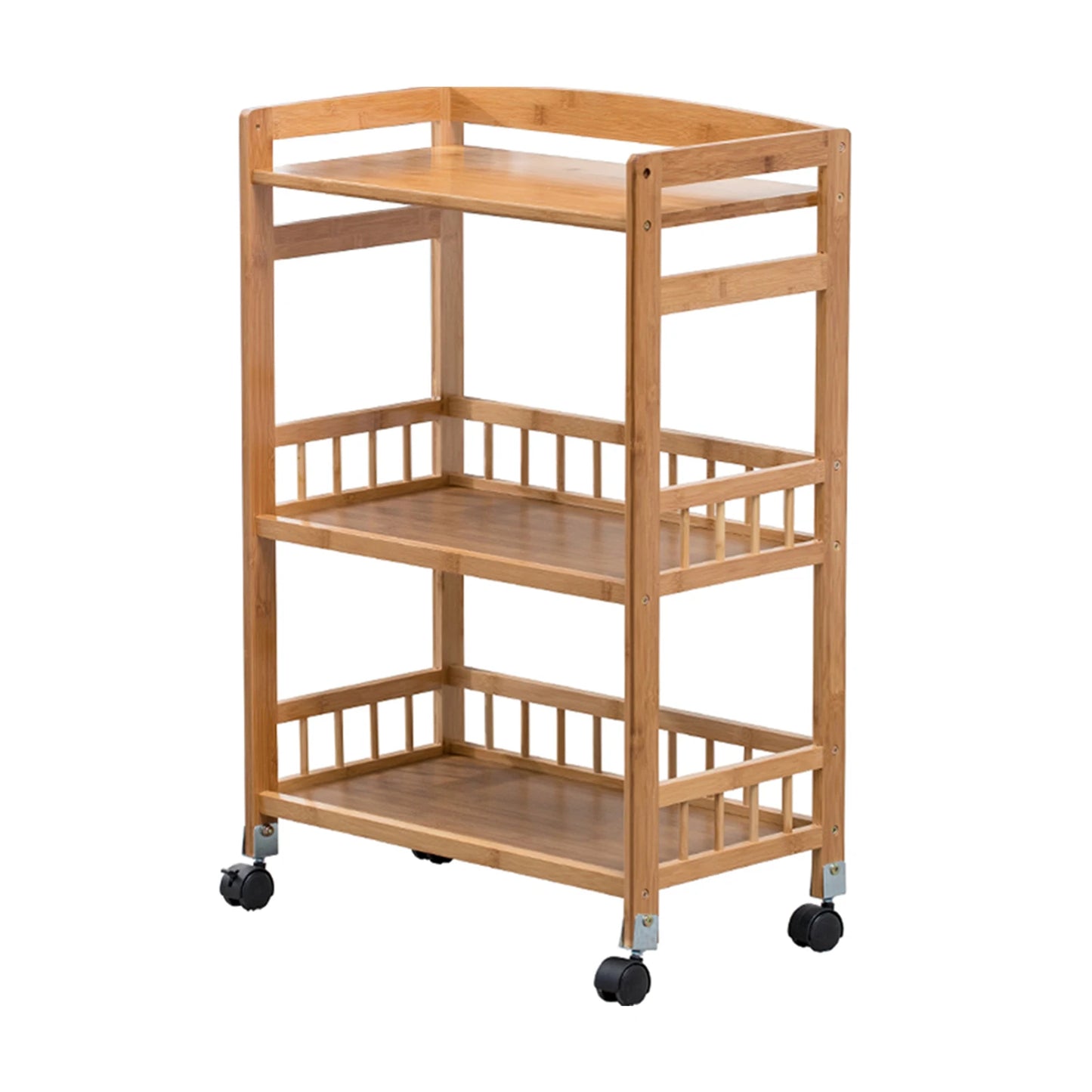 3-Tier Mobile Serving Cart Kitchen Storage Rack