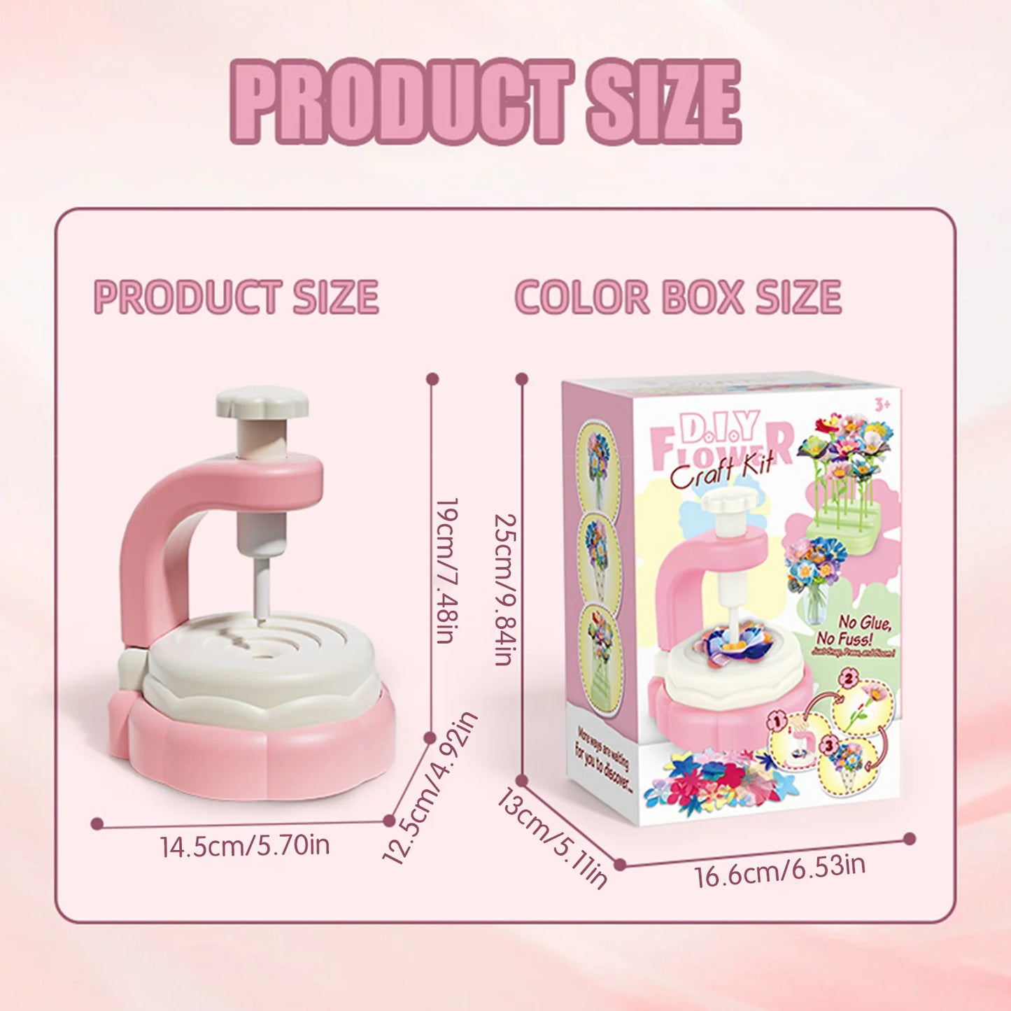 Hign Concerned Chemical DIY Flower Craft Kit For Girls