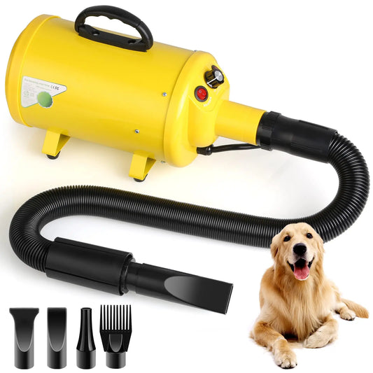 Dog Hair Dryer 2800W High Velocity Pet Grooming Blower Pro