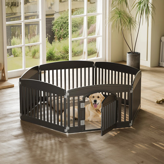 JHK Plastic Dog Playpen Durable Indoor Outdoor Pet Fence