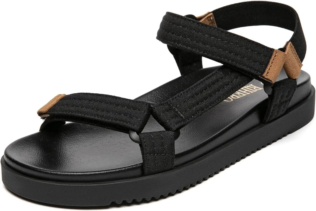 Women's Flat Sandals Comfortable Open Toe Adjustable Strap