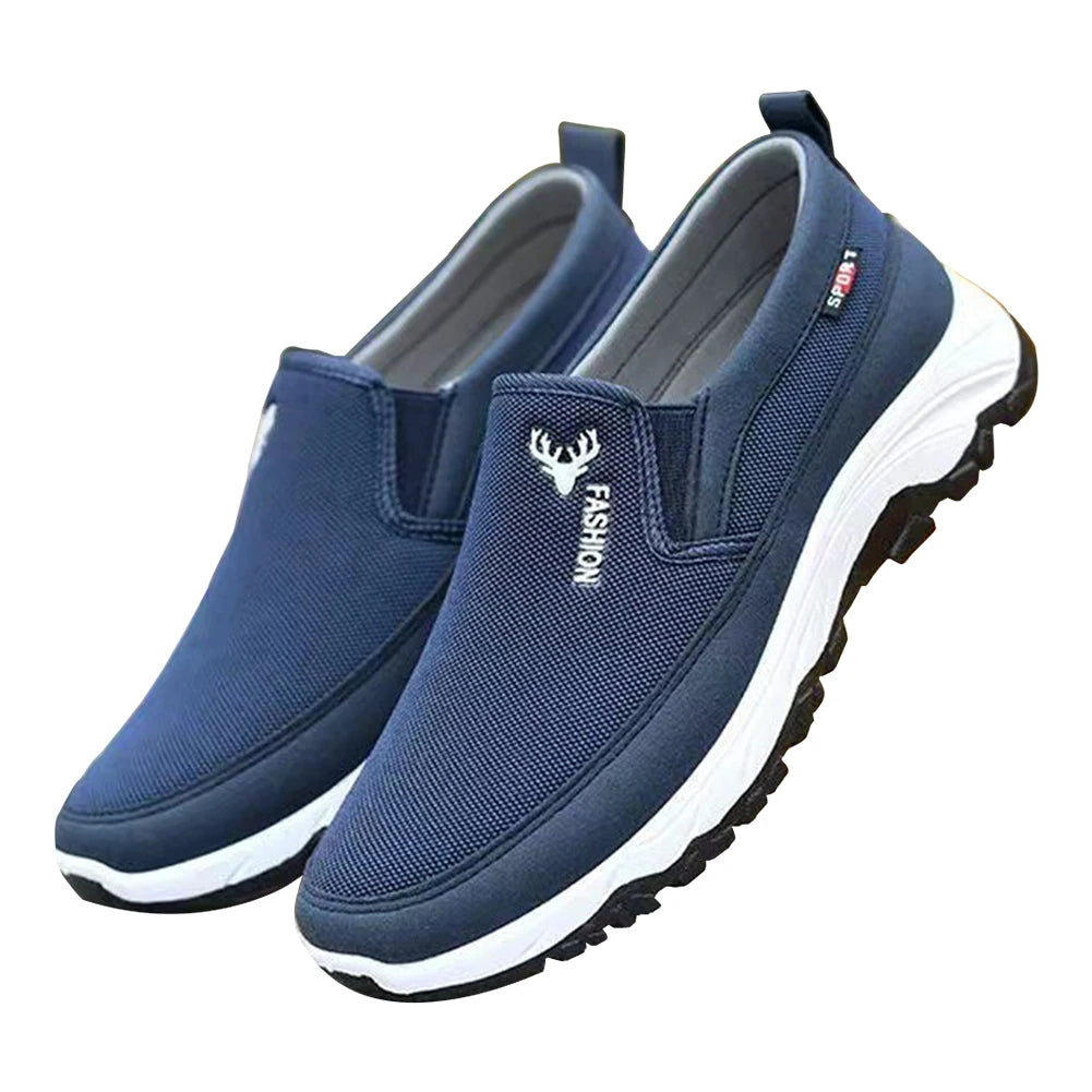 WILD MANC Men Penny Boat Shoes Breathable Walking Slip On