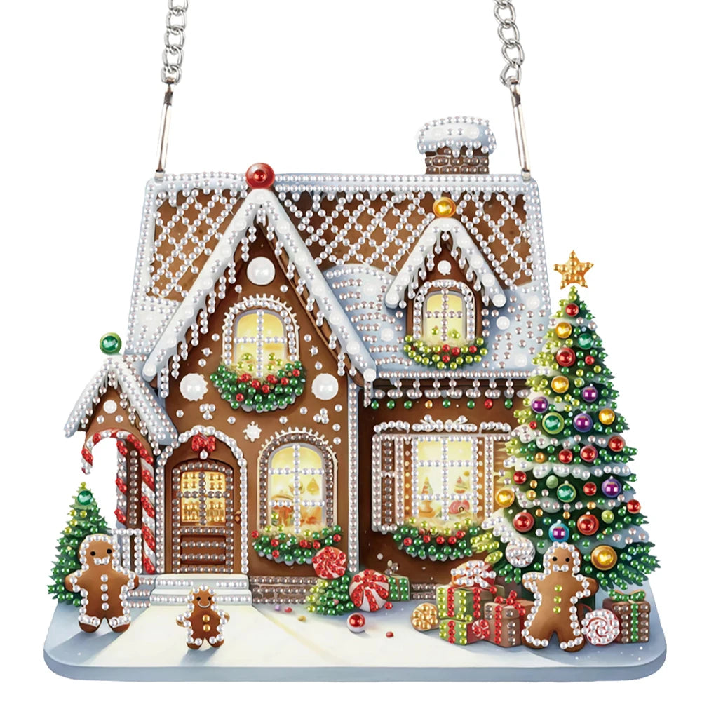 Alloet Acrylic Diamond Painting Hanging Ornaments Kit 5D
