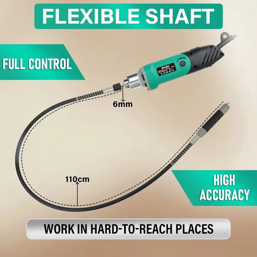 HILDA 500W 6-Position Engraver Electric Drill Multi-Tool