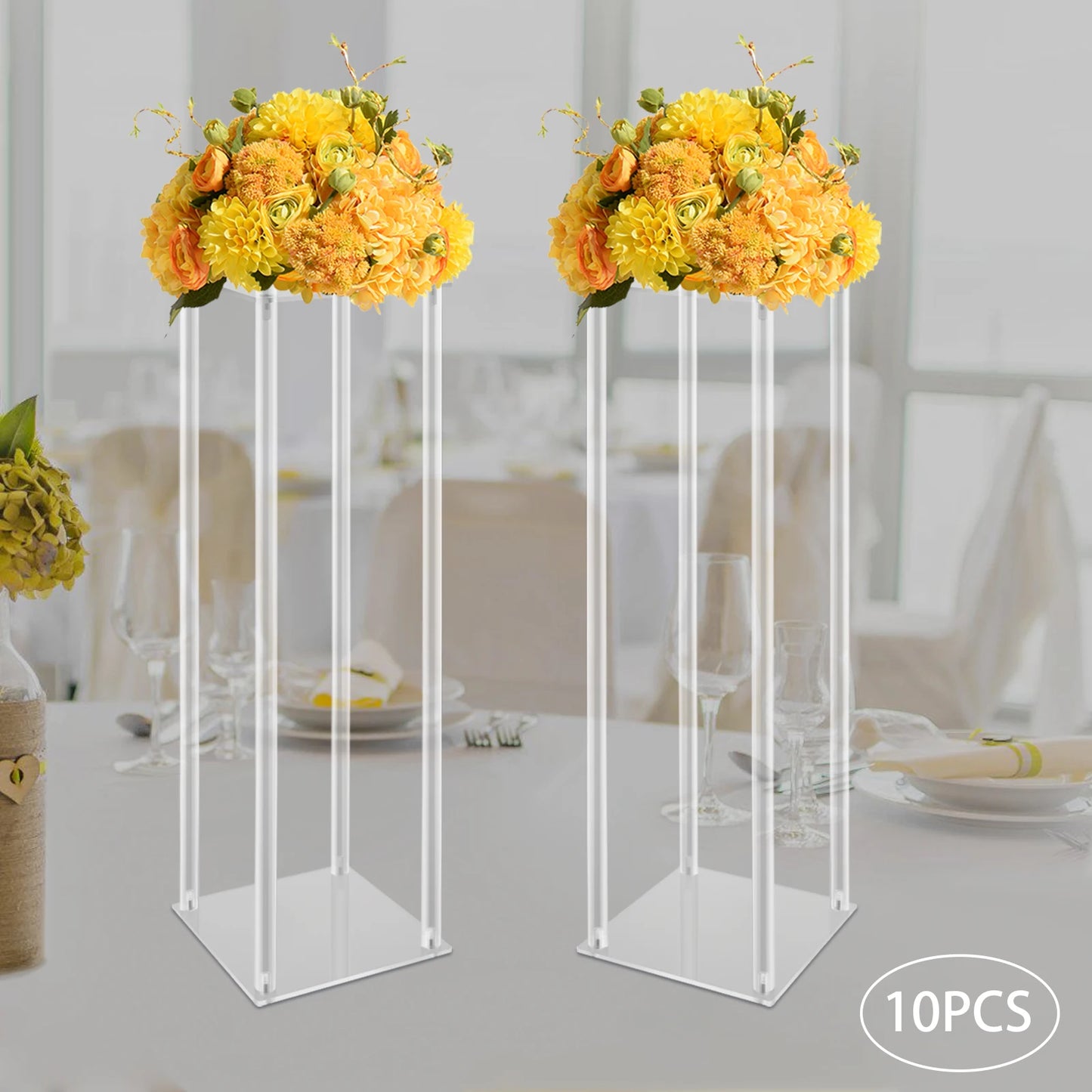 Acrylic Vase Centerpieces for Wedding and Party Decor