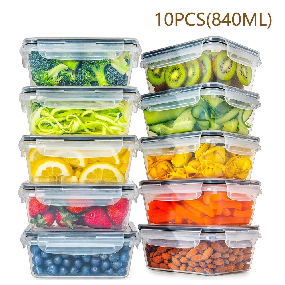 FDFDD BPA Free Reusable Square Storage Containers 840ml
