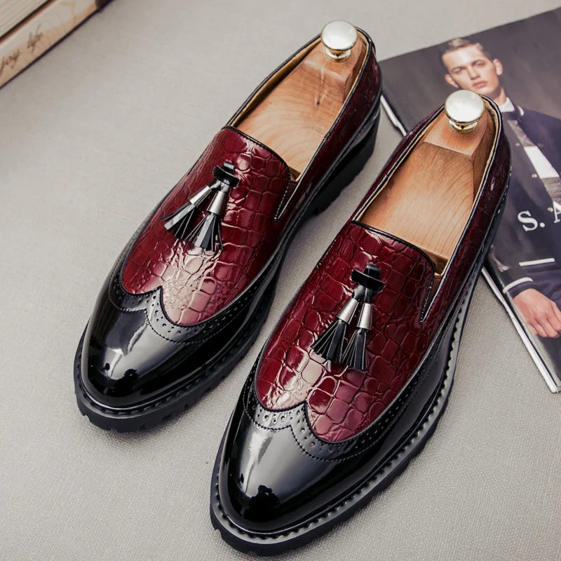 Men's Loafers, Fashionable Low Cut Breathable Formal Shoes