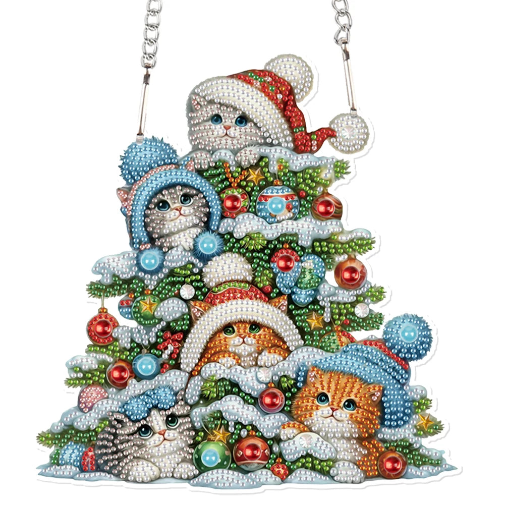 Alloet Acrylic Diamond Painting Hanging Ornaments Kit 5D