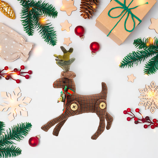 Posable Reindeer Christmas Decorations Set for Festive Decor