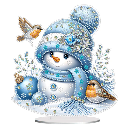 Christmas Snowman Diamond Painting Ornament Kit for Home Decor