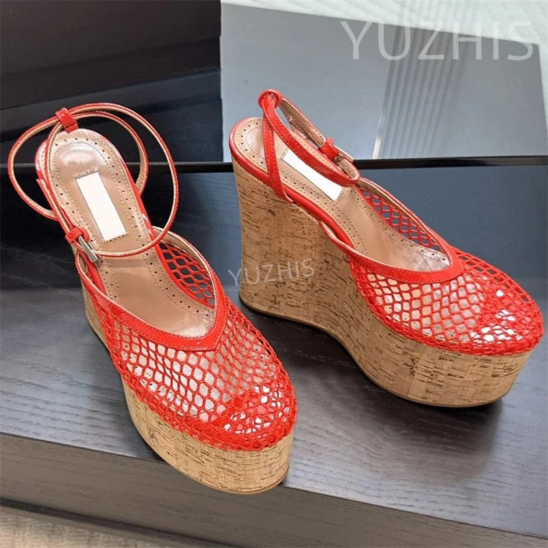 Summer Real Leather Flat Slippers for Men Fashion Open Toe Thick Sole Lazy Mules Casual Beach Holiday Slides