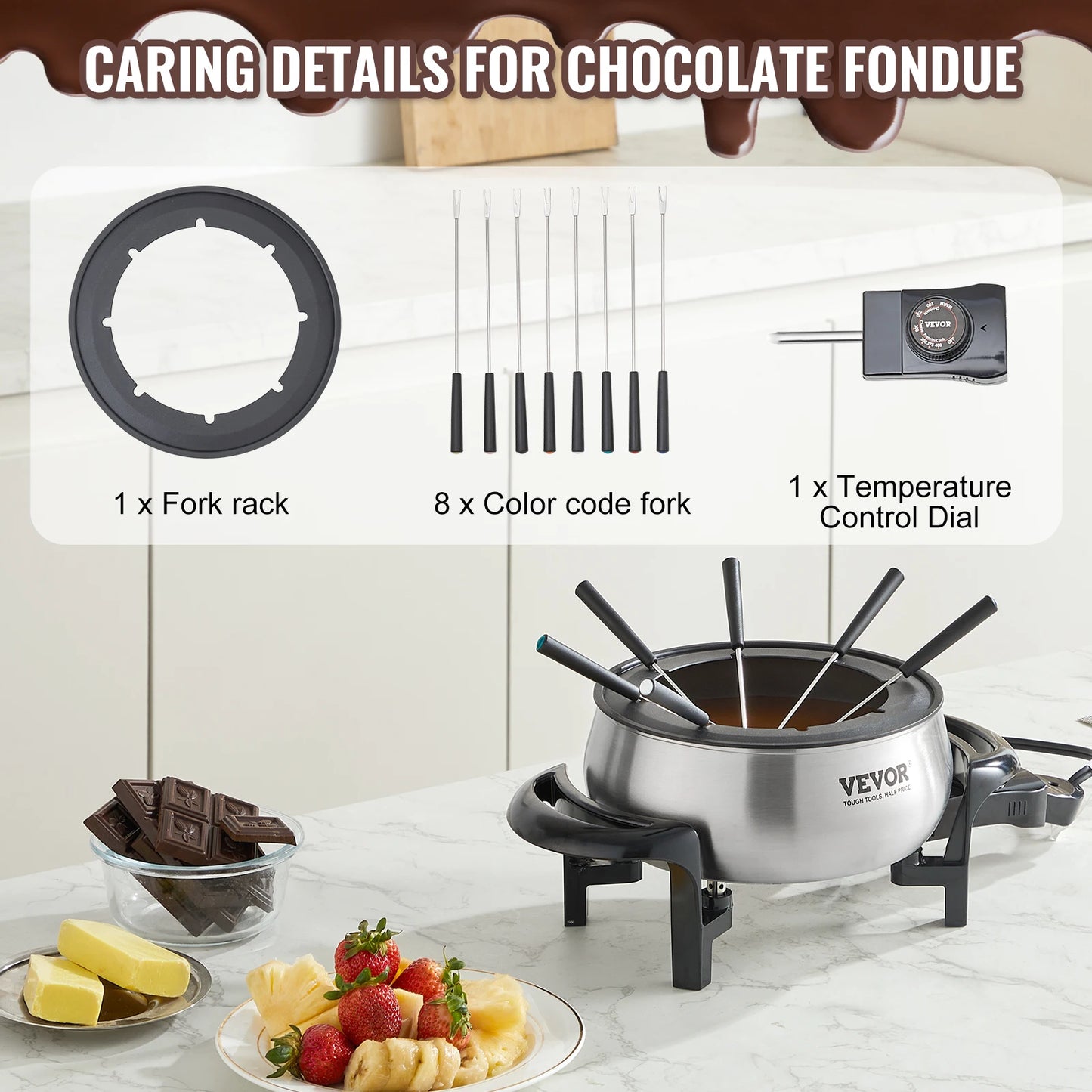 3 Qt Electric Chocolate cascade Melting Pot