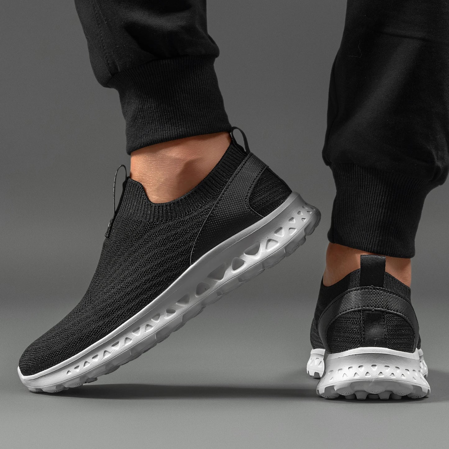 Men Walking Shoes Hands Free Slip