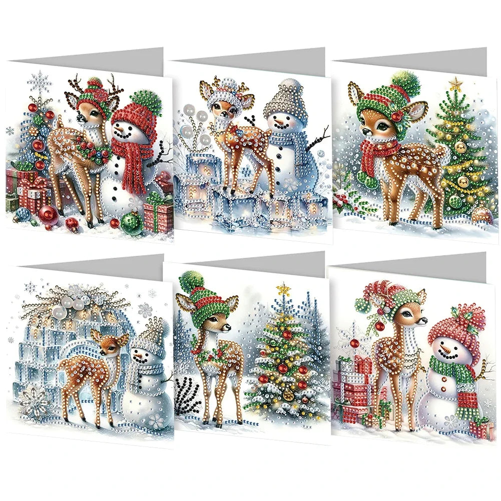 Diamond Christmas Candle Card Kit for Holiday Art Projects