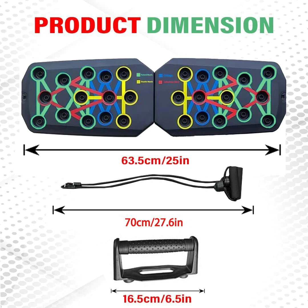 Portable Multifunctional Push-up Board Set for Strength Training