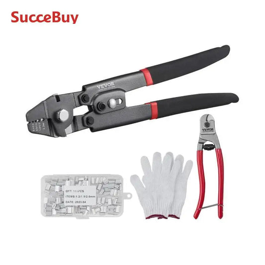SucceBuy Multifunctional Crimping Tool and Cable Cutter Kit